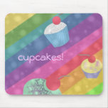 Rainbow cupcakes mousepad