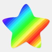 Rainbow Customisable Star Stickers