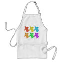 Rainbow Cutout Turtles Aprons