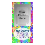 Rainbow Cutout Turtles Vertical PhotoCard Template