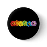 Rainbow Daisies buttons