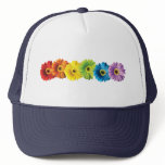 Rainbow Daisies hats