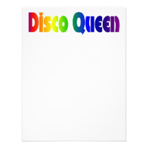 Rainbow Disco Queen Personalised Announcement