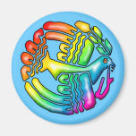 Rainbow Dove of Peace Fridge Magnets
