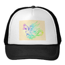 Rainbow Dragon Mesh Hat
