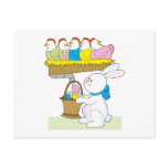 Rainbow Easter Chickens postcards