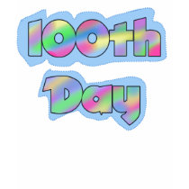 Rainbow Effect 100th Day of School Tshirts