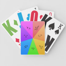 Rainbow Face Cards Card Deck