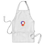 Rainbow Female Symbol aprons