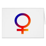 Rainbow Female Symbol cards