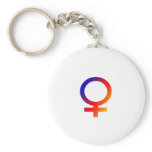 Rainbow Female Symbol keychains