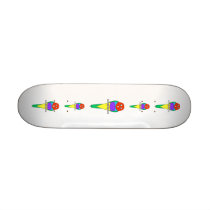 Rainbow Finch Bird. Colourful Gouldian. Skateboards