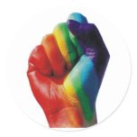 Rainbow Fist stickers