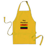 rainbow flag, Gay Christian Cook aprons