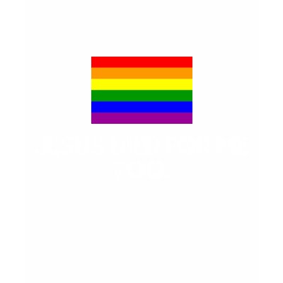 rainbow flag, Jesus Died For Me Too! T Shirts by gaychristian