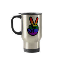 Rainbow Flag Peace Coffee Mugs
