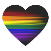 Rainbow Flag Sticker Sheet (Heart)