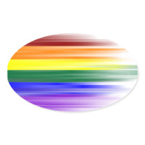 Rainbow Flag Sticker Sheet (Oval)