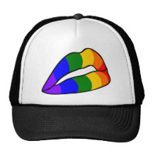 RAINBOW FLAG TRUCKER HAT