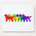 Rainbow Flatcoat mousepads