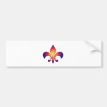 Rainbow Fleur de Lis Bumper Sticker