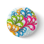 rainbow flower button