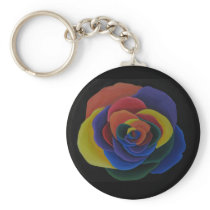 Rainbow Flower Key Chain