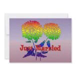 Rainbow Flower Marriage invitations