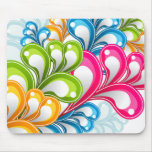 rainbow flower mousepad
