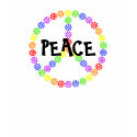 Rainbow Flower Peace Symbol t-shirts