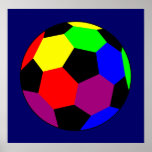 Rainbow Football in Rainbow Nation Posters
