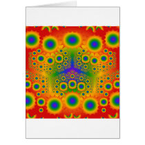 Rainbow Fractal Explosions: Greeting Card