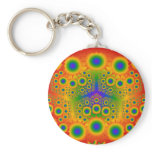 Rainbow Fractal Explosions: keychains