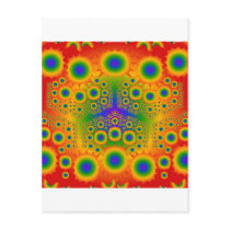 Rainbow Fractal Explosions: Postcard