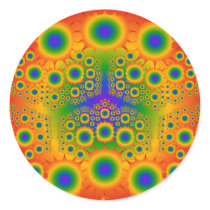 Rainbow Fractal Explosions: Stickers