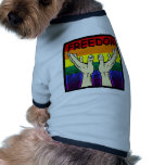 Rainbow Freedom Pet Tee Shirt