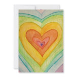 Rainbow Friendship Hearts Invites or Invitations