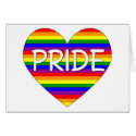 Rainbow Gay Pride Heart Gifts and Tees cards