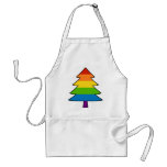 Rainbow Gay Xmas Tree aprons