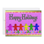 Rainbow Gingerbread invitations