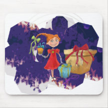 Rainbow girl Mousepad