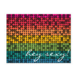 Rainbow Glam Postcard