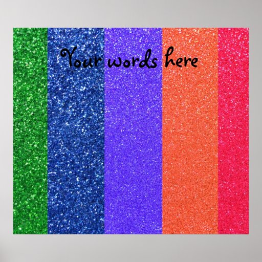 Rainbow glitter Zazzle