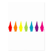Rainbow Gnomes Post Card