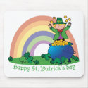 Rainbow Gold Leprechaun mousepads