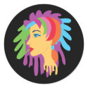 Rainbow Hair stickers