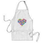 Rainbow Heart Confetti Apron