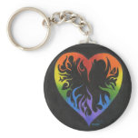Rainbow Heart keychains