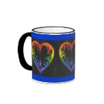 Rainbow Heart mugs