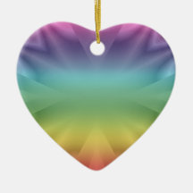 Rainbow Heart Ornament